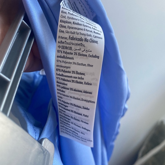 Host Pick Light blue Cotton On midi satin look skirt NWT summer style size XL - Picture 6 of 9